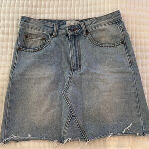 Sabo Skirt Light Blue Denim Mini Skirt